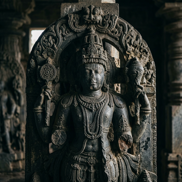 Exquisite medieval Indian temple sculpture showing masterful artistic traditions